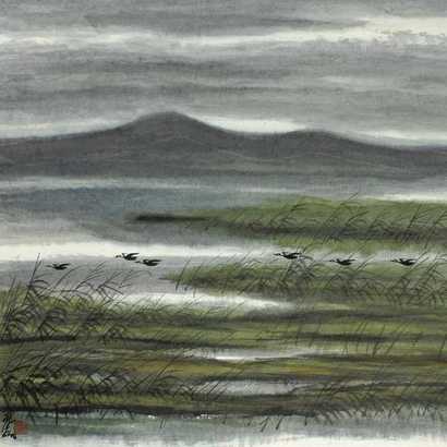 LIN FENGMIAN AUTUMN LANDSCAPE